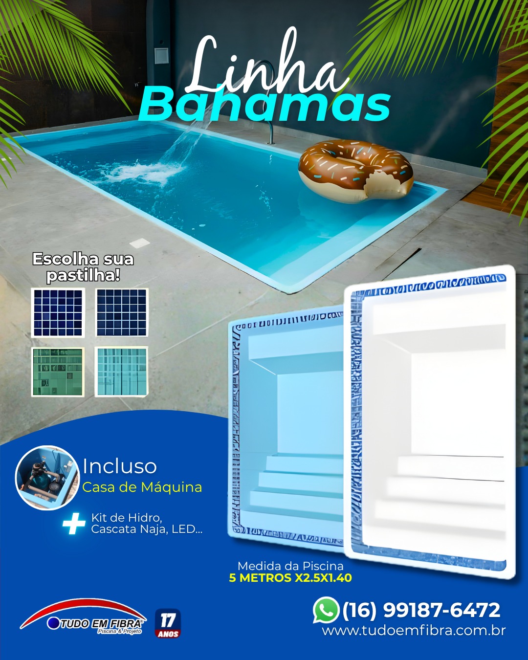 Piscina em Fibra de Vidro - Projeto 15