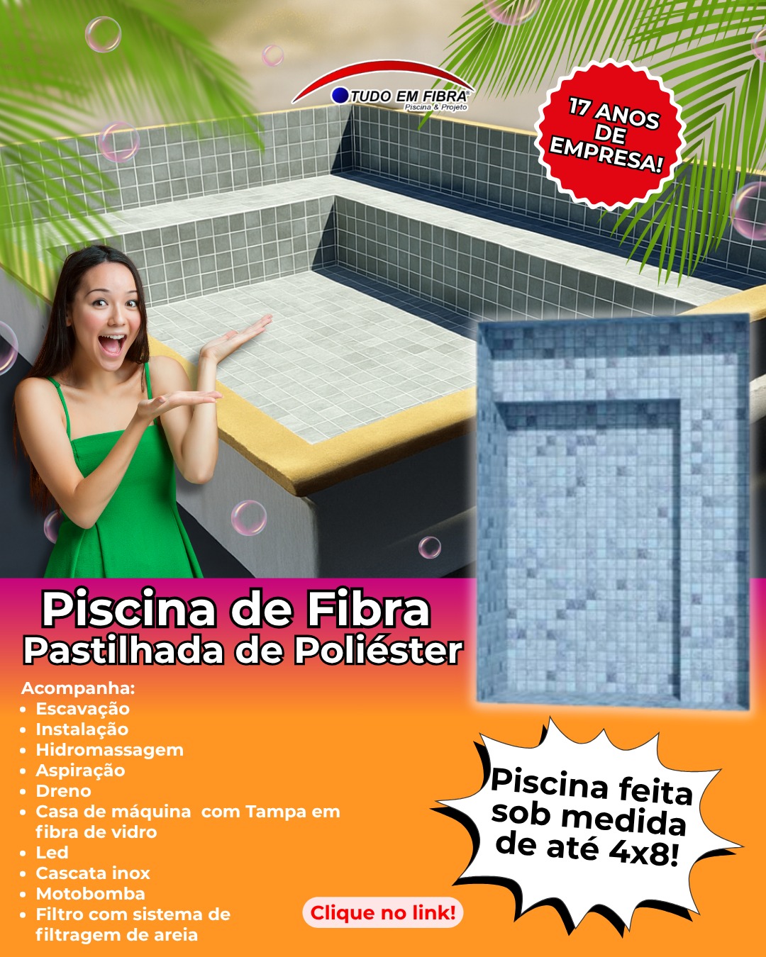 Piscina em Fibra de Vidro - Projeto 4