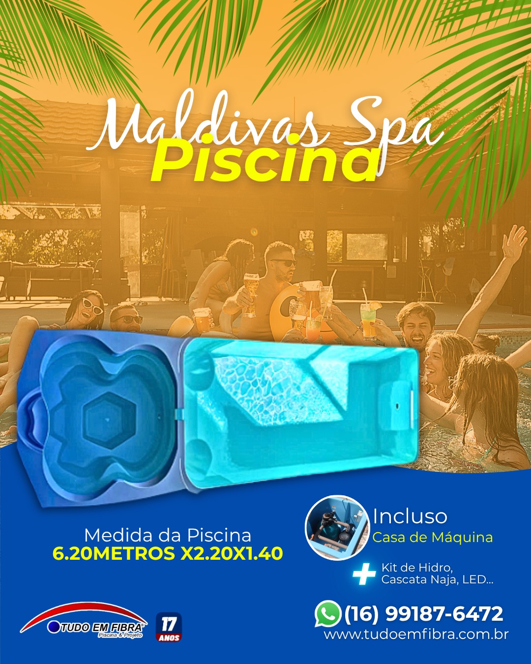 Piscina em Fibra de Vidro - Projeto 7