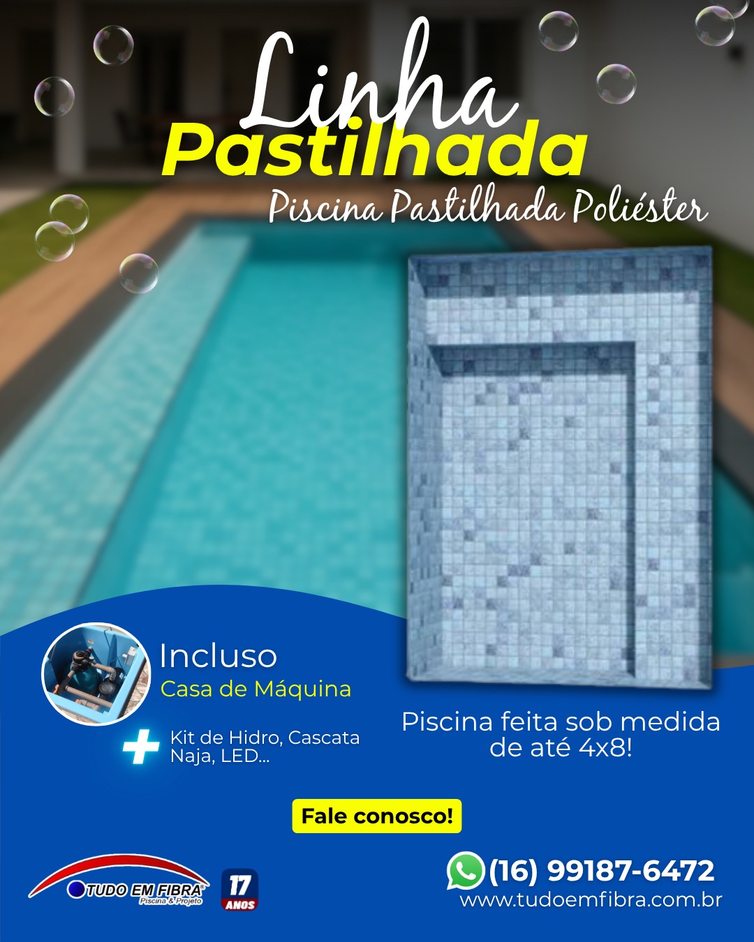 Piscina em Fibra de Vidro - Projeto 8