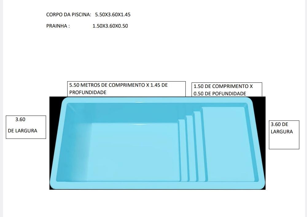 Molde Piscina - Modelo 2